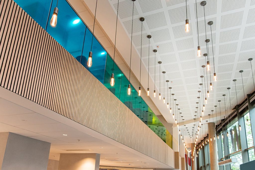 Wandsworth library Interior lighting detail